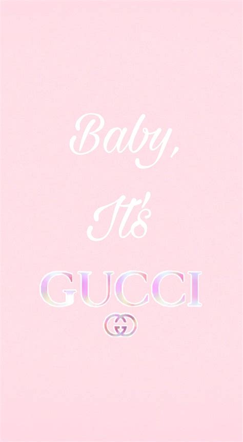 pink gucci logo wallpaper